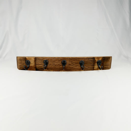 Colgador de llaves de barrica de vino reciclada